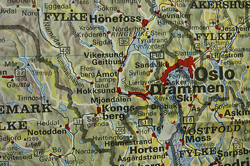 Image showing Oslo map