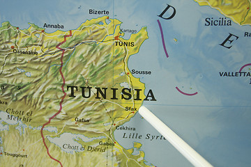 Image showing Tunis map