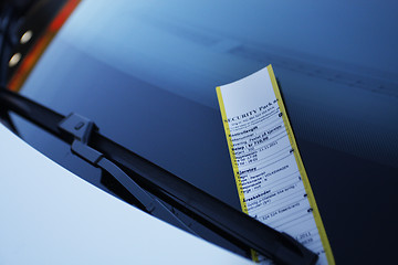 Image showing Parking ticket