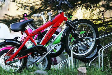 Image showing Colourful bicycle