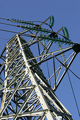 Image showing High voltage mast