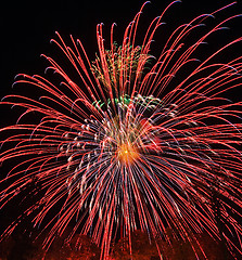 Image showing colorful fireworks