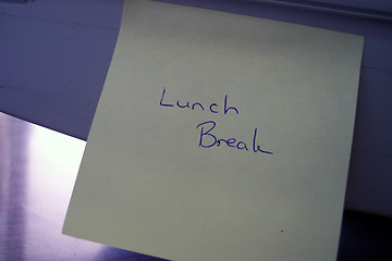 Image showing Lunch Break