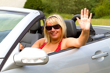 Image showing Beautiful woman driver