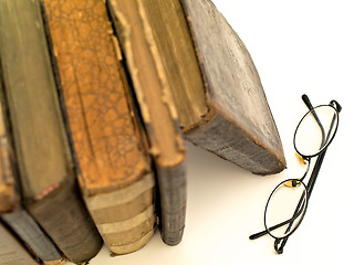 Image showing books and glasses