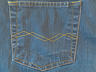 Image showing jeans pocket