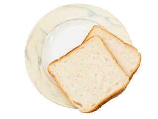 Image showing bread at plate