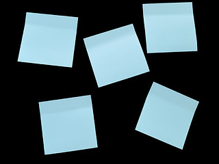 Image showing blue note pads