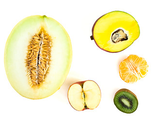 Image showing half of fruits