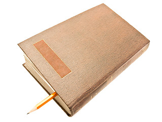 Image showing book and pencil