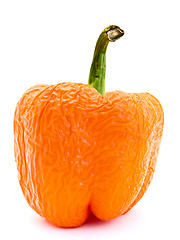 Image showing old wrinkled orange paprika 