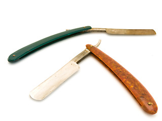 Image showing two cutthroat razors