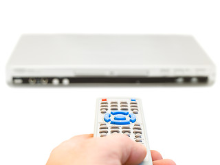 Image showing remote control in hand