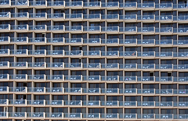 Image showing hotel balconies