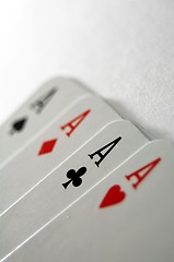 Image showing four aces