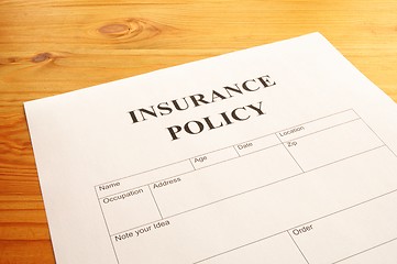 Image showing insurance policy