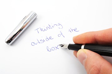 Image showing think outside of the box