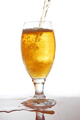 Image showing glass of fresh beer