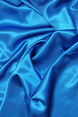 Image showing blue satin background