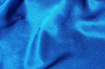 Image showing blue satin background