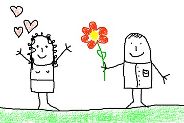 Image showing love concept with flower 