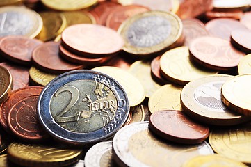 Image showing euro money coins