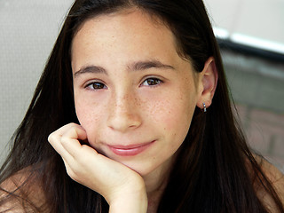 Image showing Smiling teen girl
