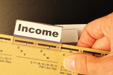 Image showing income