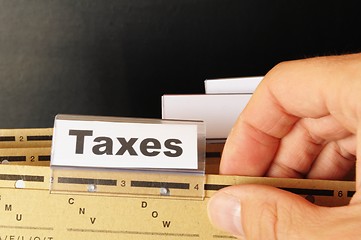 Image showing taxes