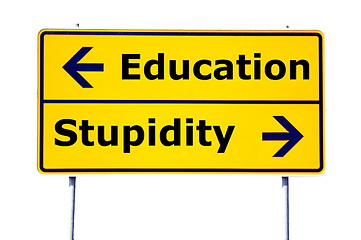 Image showing education and stupidity