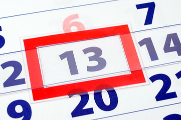 Image showing 13 calendar day