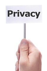 Image showing privacy