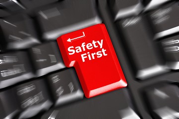 Image showing safety first