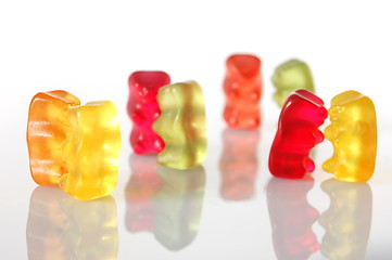 Image showing gummy bears dancing at a party