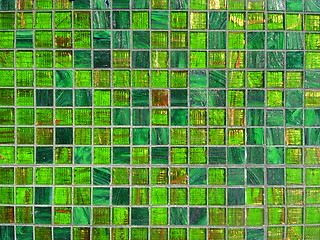 Image showing Green tiles