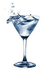 Image showing glass of water with splash