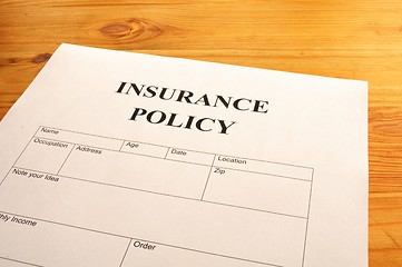 Image showing insurance policy