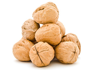 Image showing walnuts pyramid 