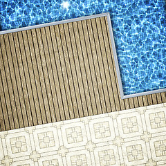 Image showing pool side