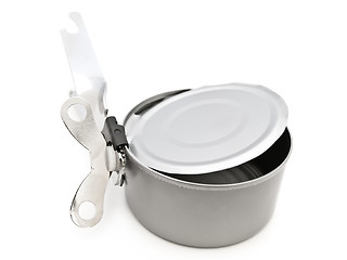 Image showing tin opener and can