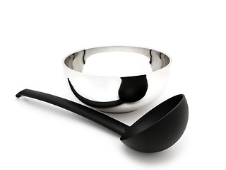 Image showing soup ladle near the bowl