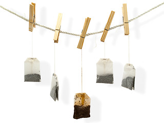 Image showing drying tea bags