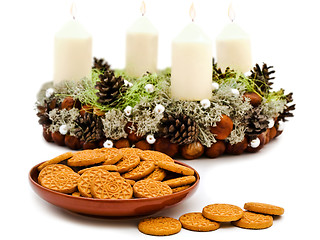 Image showing Christmas garland with cookies