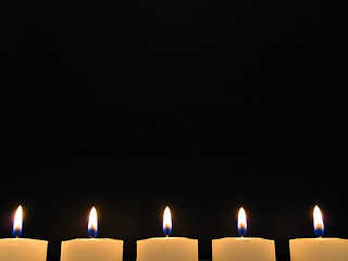 Image showing candles in night