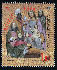 Image showing Birth of Jesus Christ, adoration of the Magi
