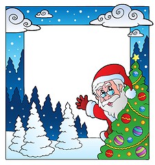 Image showing Christmas theme frame 4