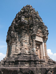 Image showing Tower of Bakong Temple east of Siem Reap, Cambodia.