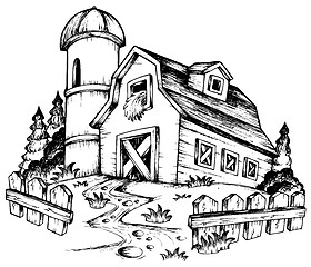 Image showing Farm theme drawing 1