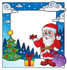 Image showing Christmas theme frame 3