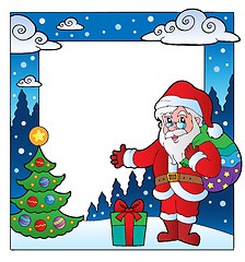 Image showing Christmas theme frame 2